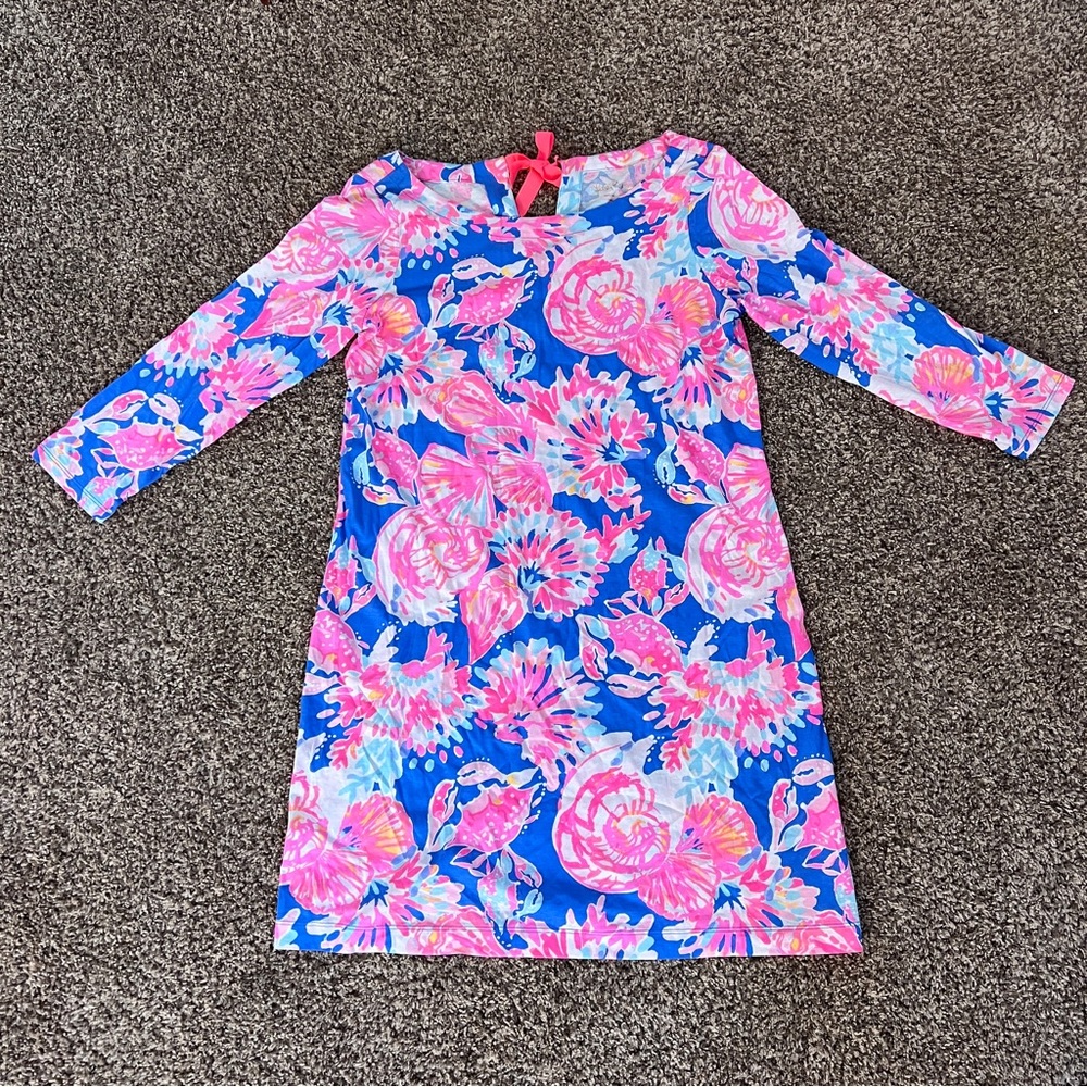 Lilly Pulitzer 3/4 Sleeve Mini Dress, Large
